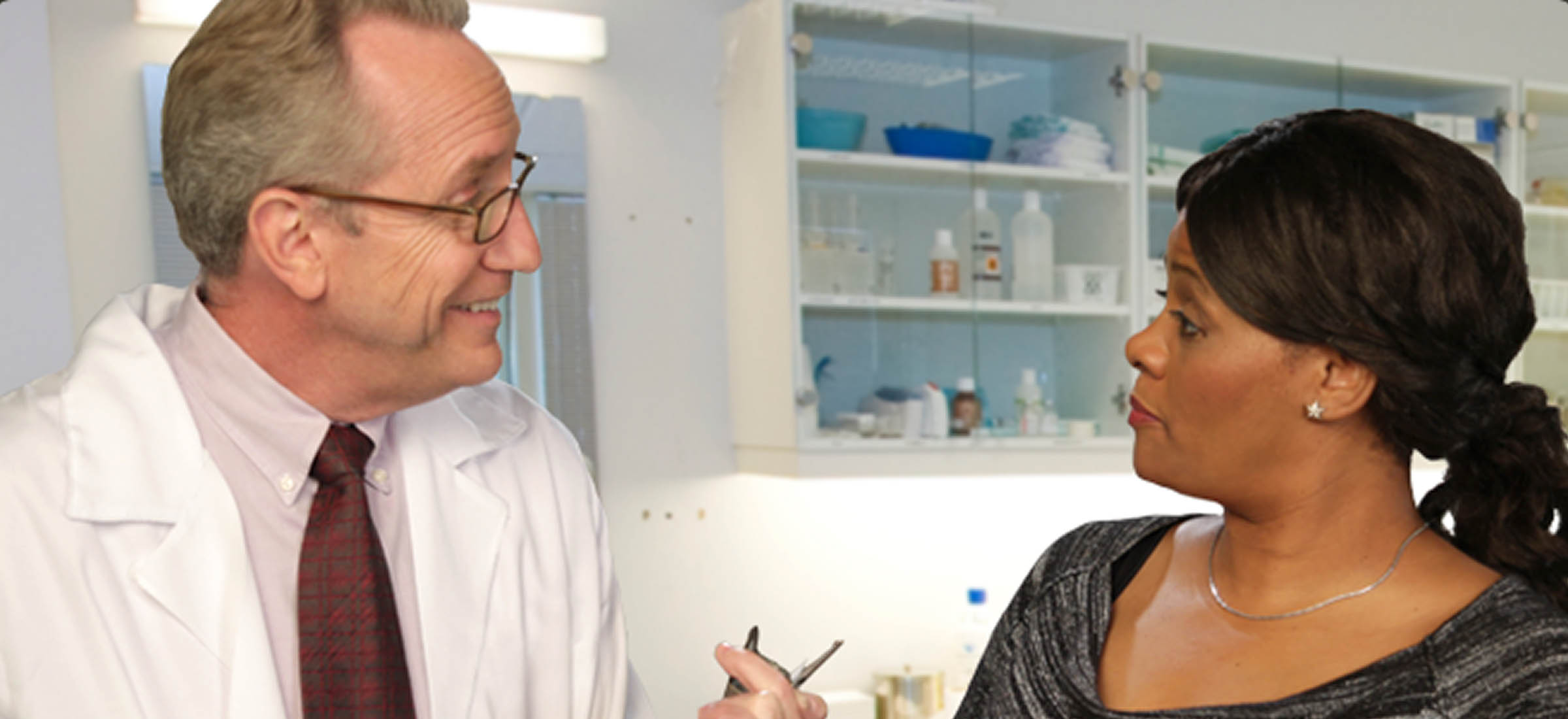 Doctor talking to a patient